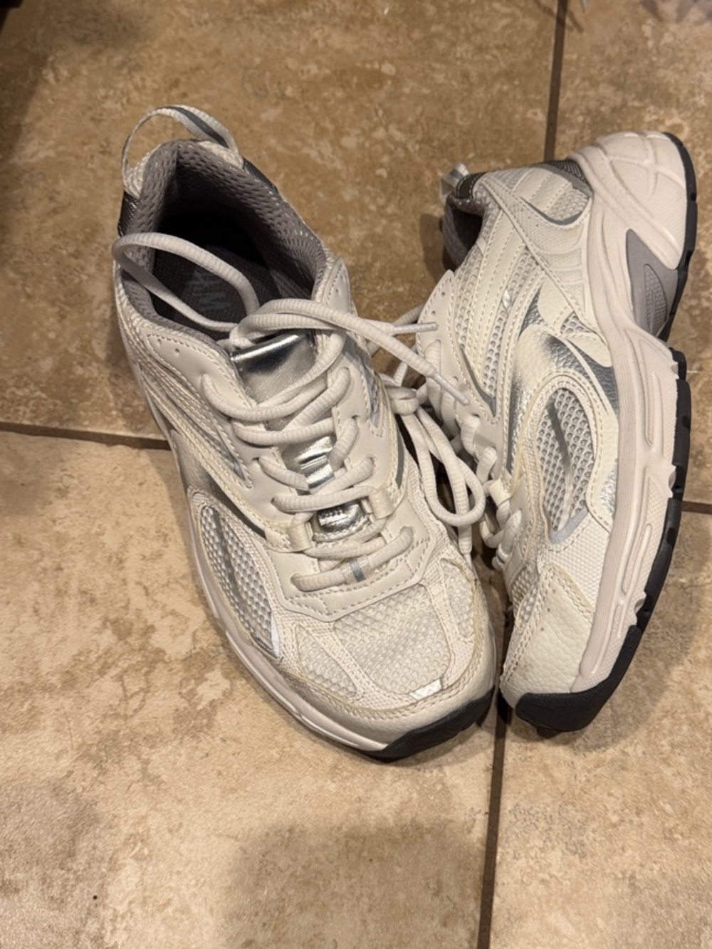 H&M White and Gray Women's Sneakers